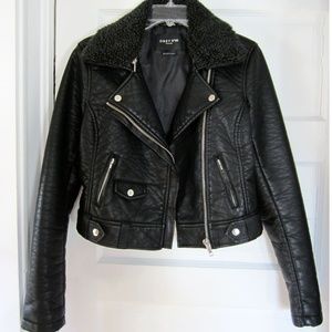 OBEY Eddie Faux Leather Jacket | Vegan Moto Jacket